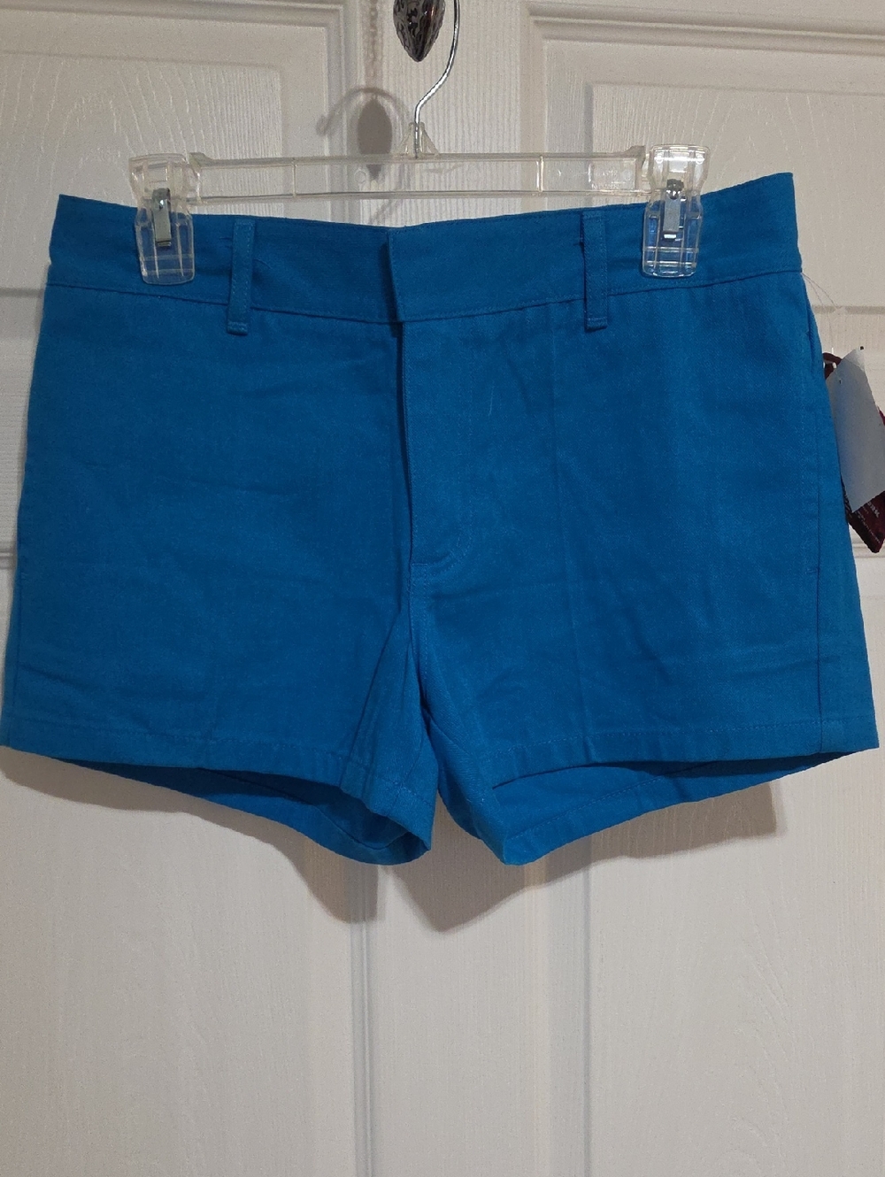 Dickies High-Waist Teal Blue Cotton Shorts